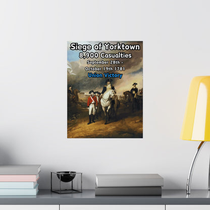 Siege of Yorktown Vertical Matte Poster