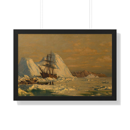 Historical An Incident of Whaling Framed Painting Poster