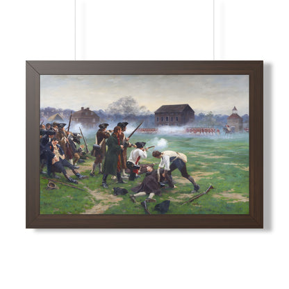 The Battle of Lexington Framed Print | William Barnes Wollen, 1910