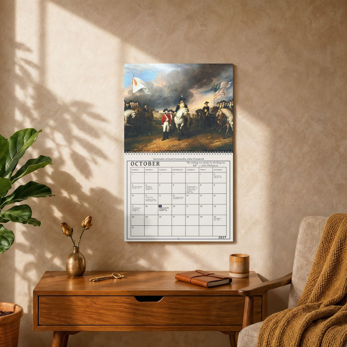 Revolutionary War 2027 Wall Calendar — Almanac Edition