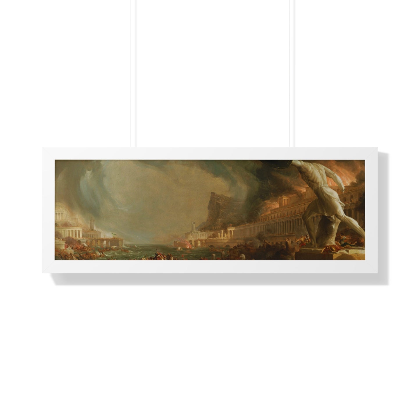 Destruction from The Course of Empire Framed Painting Poster