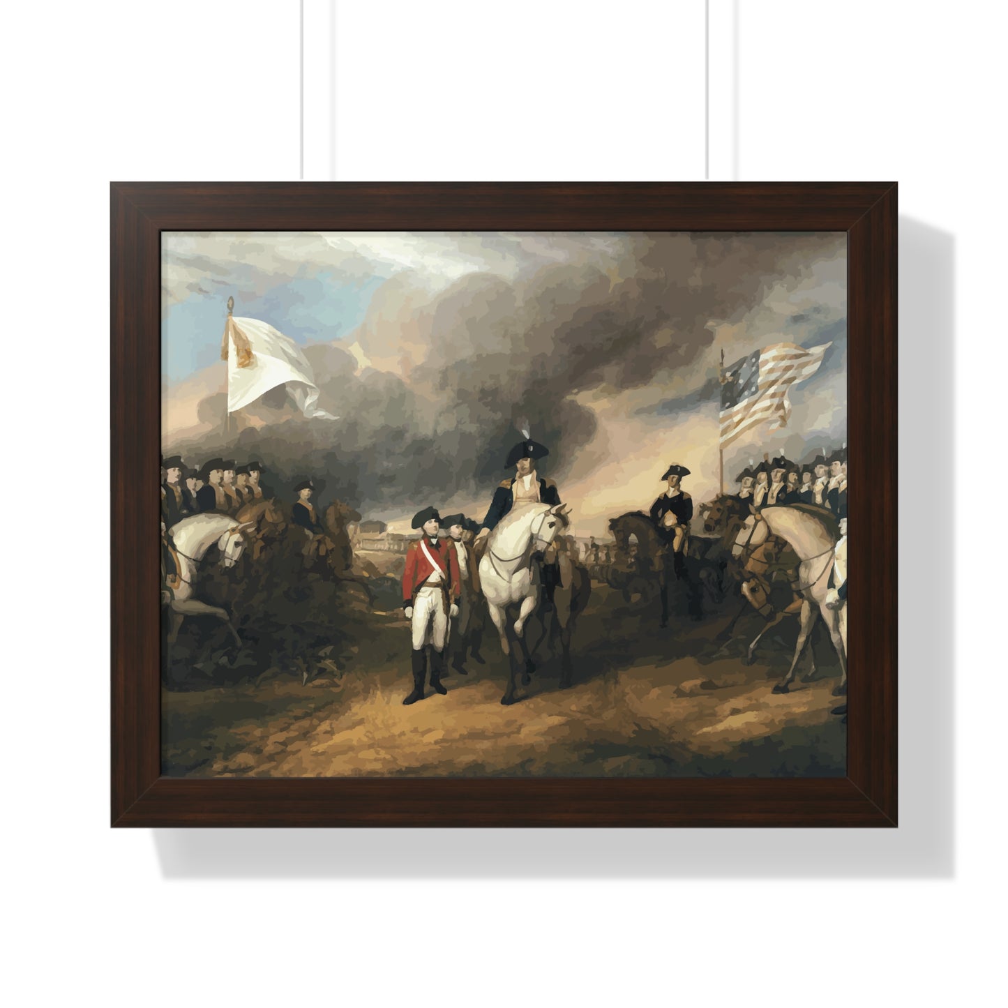 Surrender of Lord Cornwallis at Yorktown Framed Painting Poster