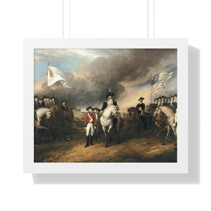 Surrender of Lord Cornwallis at Yorktown Framed Painting Poster