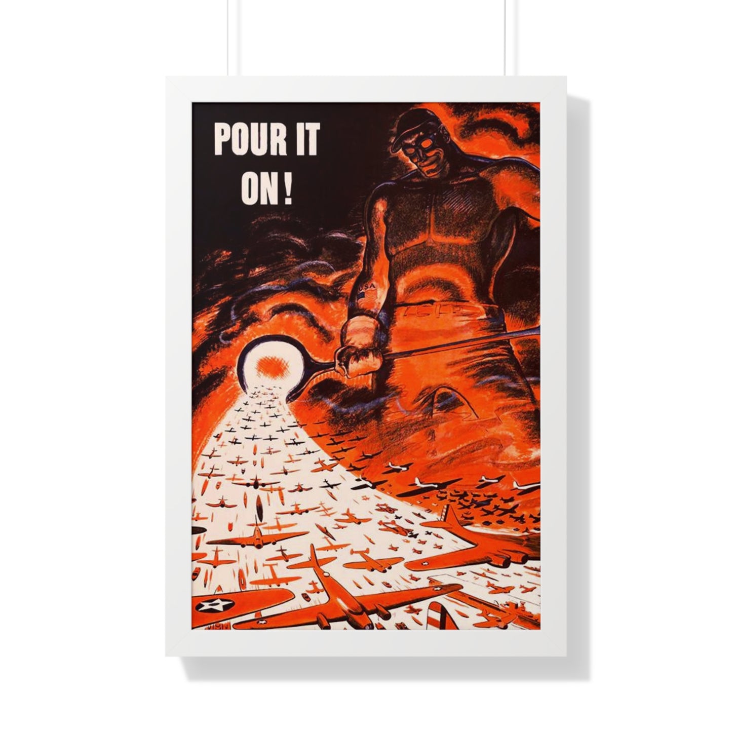 Pour it on Framed Poster