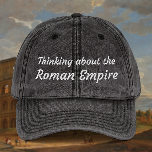Thinking About the Roman Empire Vintage Embroidered Cap