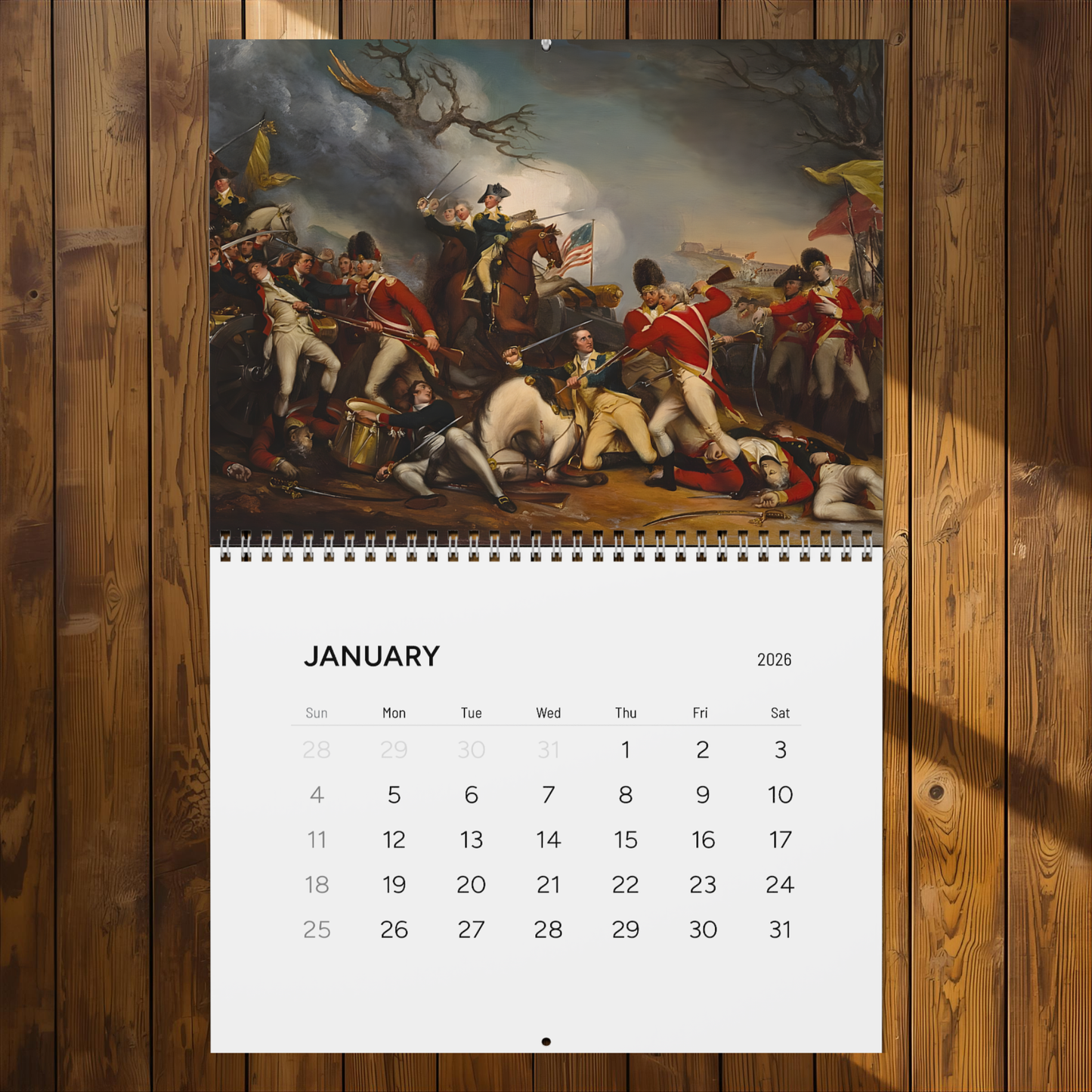 Revolutionary War 2026 Calendar