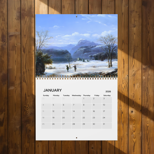 2026 American Landscape (Grid Style) Calendar