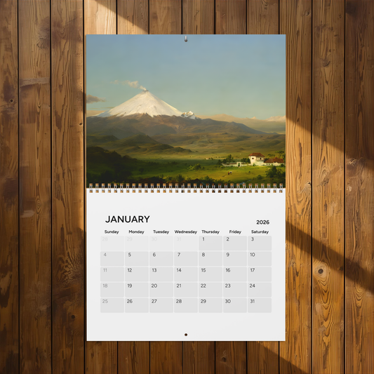 Frederic Edwin Church 2026 (Grid Style) Calendar