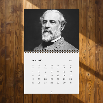 Birthdays of Civil War Generals 2026 Calendar