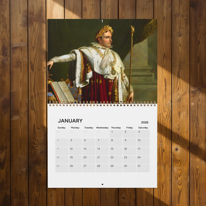 Napoleon Portrait 2026 (Grid Style) Calendar