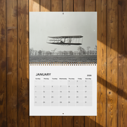100 years of American Aircraft 2026 (Grid Style) Calendar