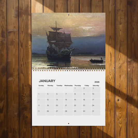 400 Years of American Ship (Grid Style) 2026 Calendar