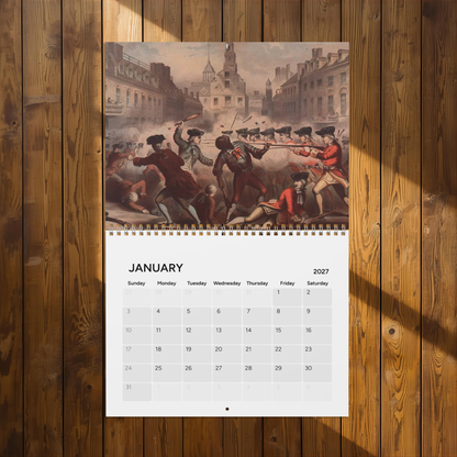 Revolutionary War 2027 Wall Calendar