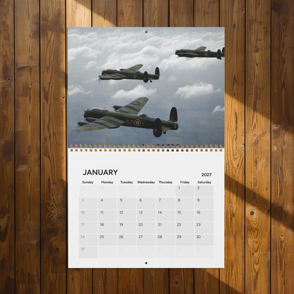 Vintage WW2 Bombers 2027 Wall Calendar