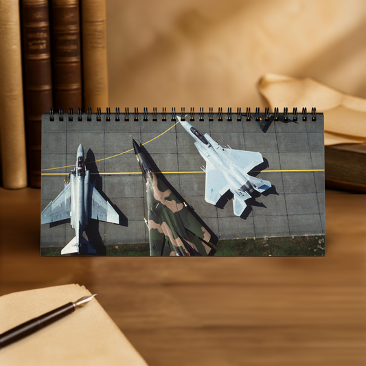 Vintage US Jets 2027 Desktop Calendar