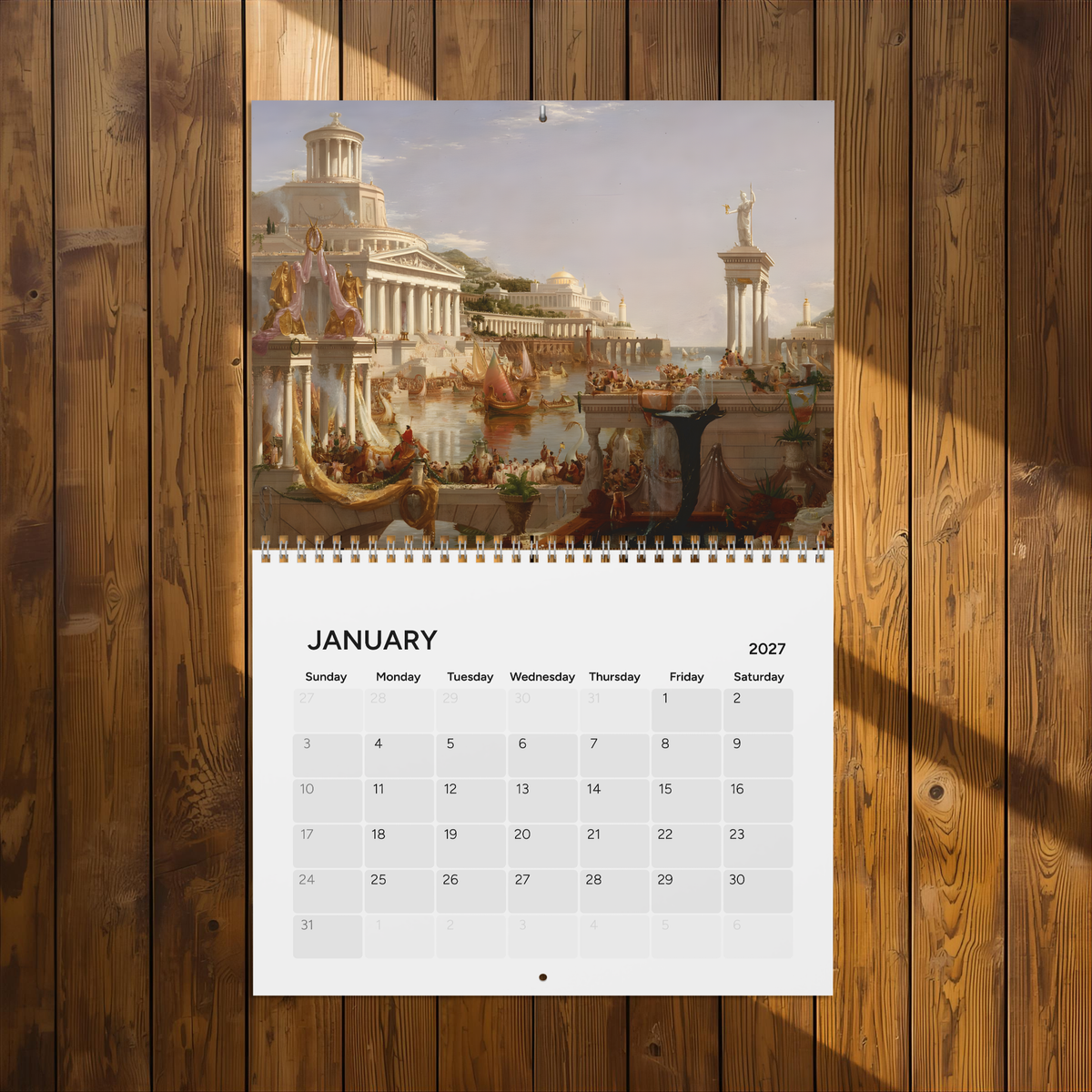 Roman History 2027 Calendar