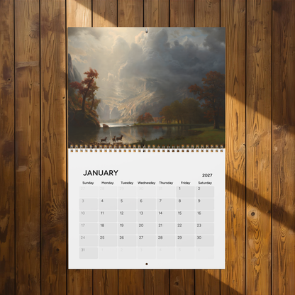 Albert Bierstadt 2027 Painting Calendar