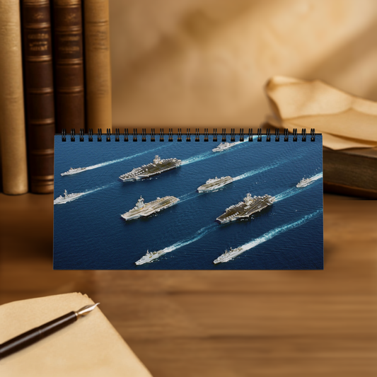 Aircraft Carrier Desktop Calendar 2027