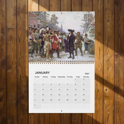 Colonial America 2027 Wall Calendar