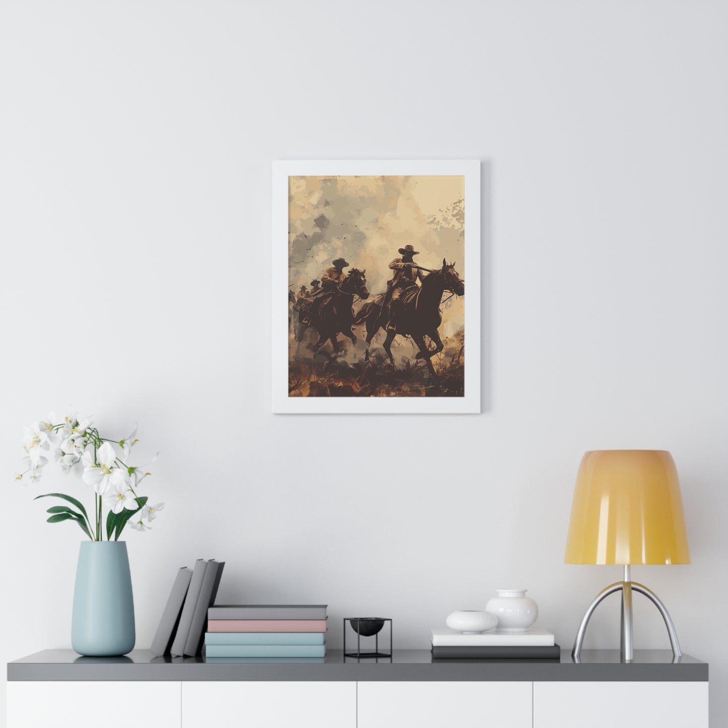 Historical Cowboy Framed Poster