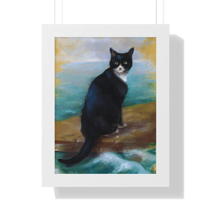 Bismarck Oskar Cat Framed Painting Poster