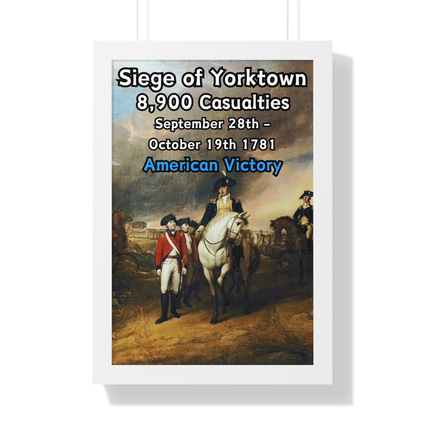 Siege of Yorktown Framed Poster