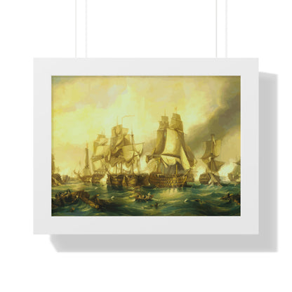 The Battle of Trafalgar Framed Painting Poster