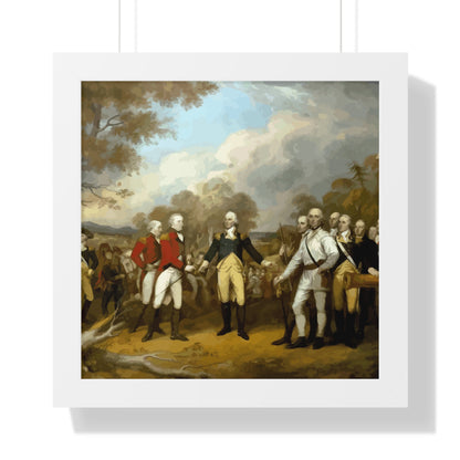 General Burgoyne's Surrender at Saratoga Framed Painting Poster