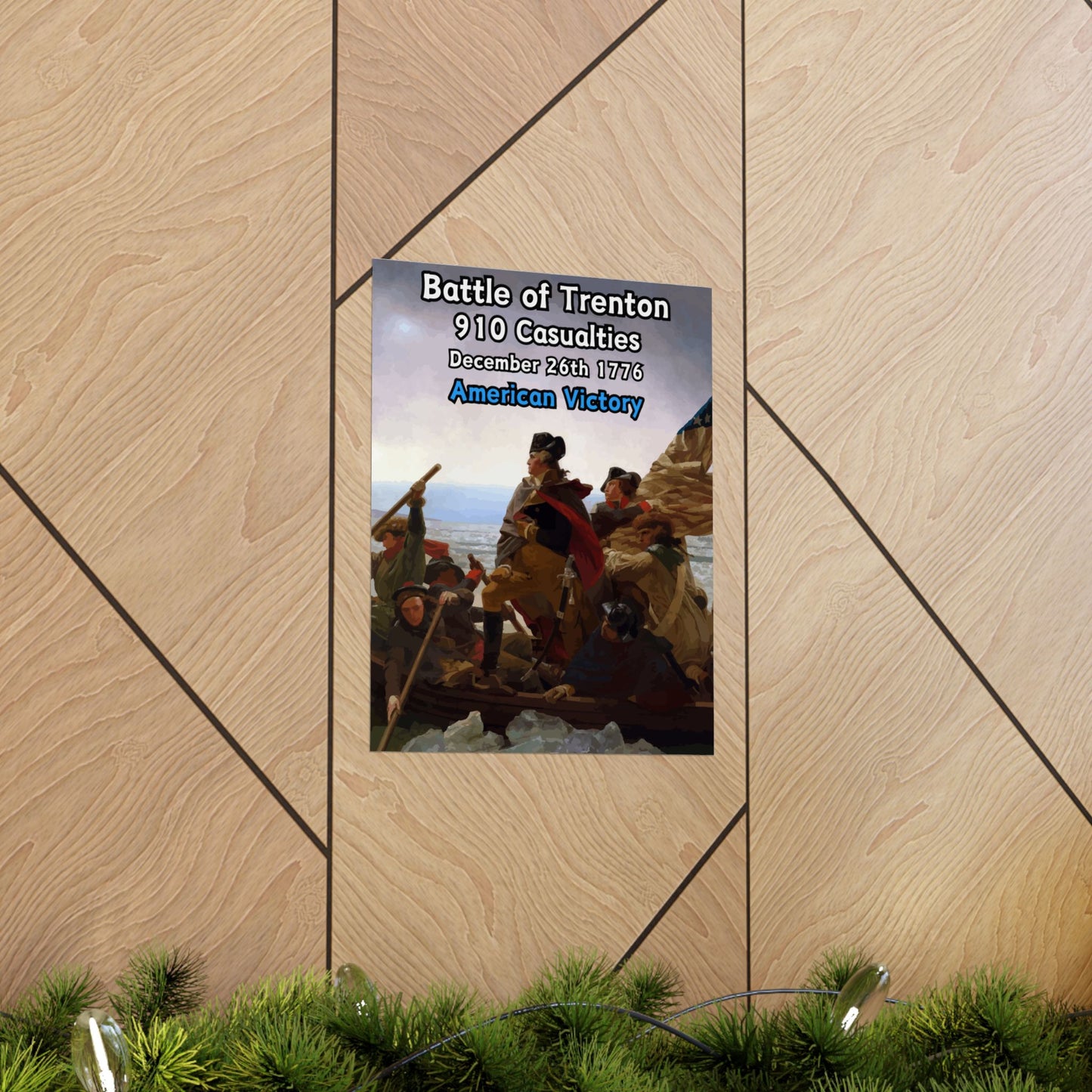 Battle of Trenton Vertical Matte Poster