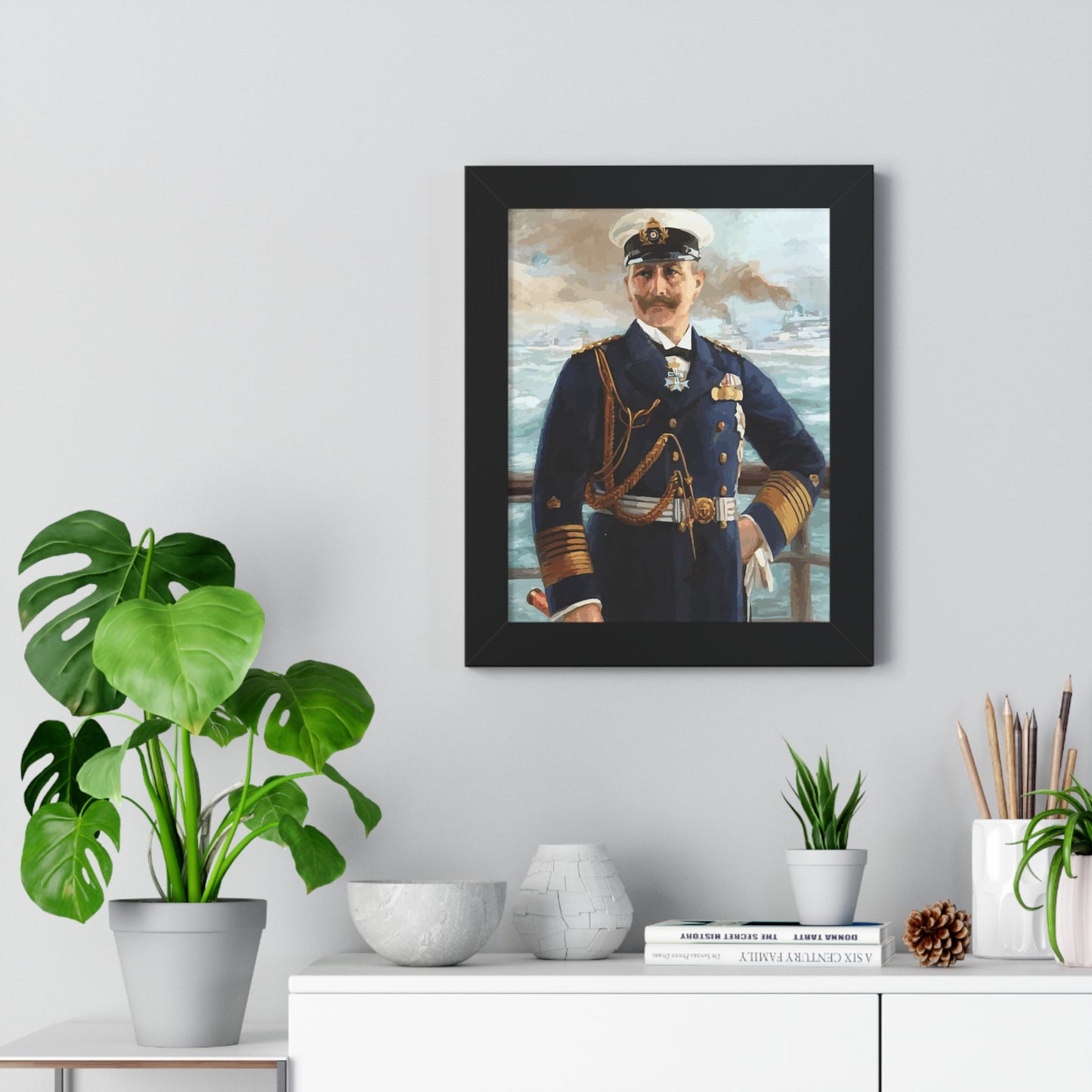 Kaiser Wilhelm II as Grand Admiral Framed Painting Poster