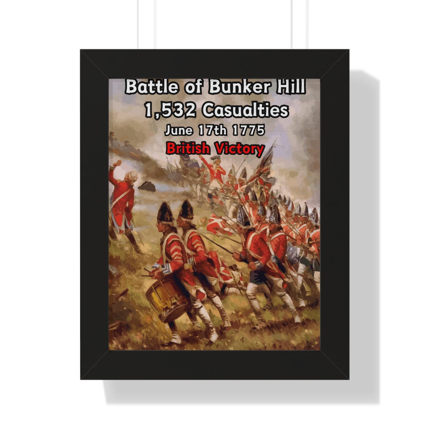 Battle of Bunker Hill Framed Poster