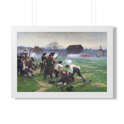 The Battle of Lexington Framed Print | William Barnes Wollen, 1910
