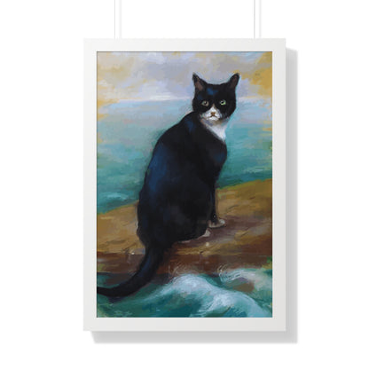 Bismarck Oskar Cat Framed Painting Poster