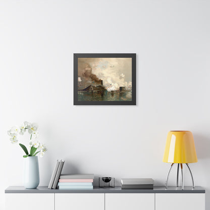Monitor and Merrimac Framed Print | Julian O. Davidson, 1886