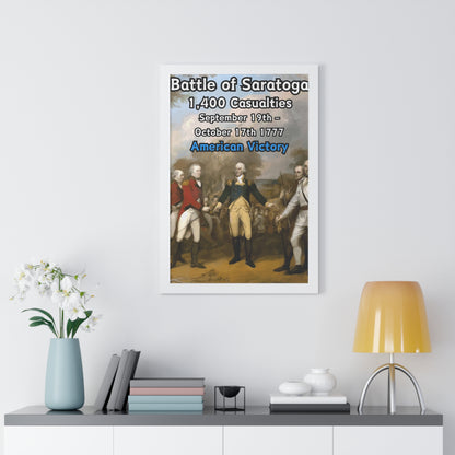 Battle of Saratoga Framed Poster