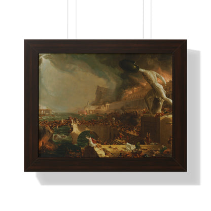 Destruction from The Course of Empire Framed Painting Poster