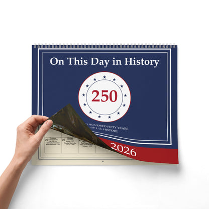 250 Years of American History 1776-2026 | On This Day in American History Calendar