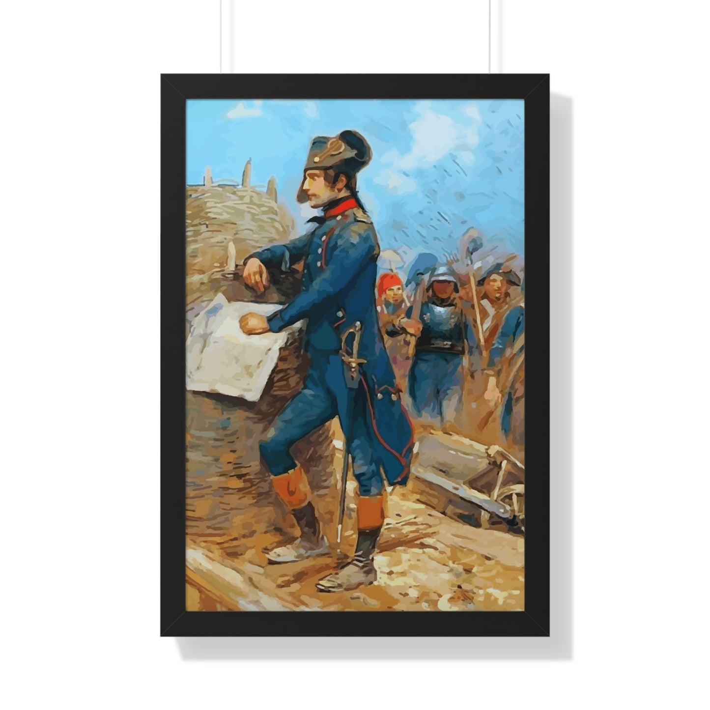 Napoleon Bonaparte at the Siege of Toulon Framed Painting Poster