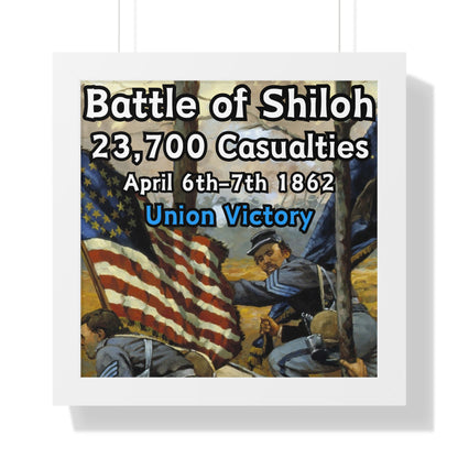 Historical Battle of Shiloh Framed Poster