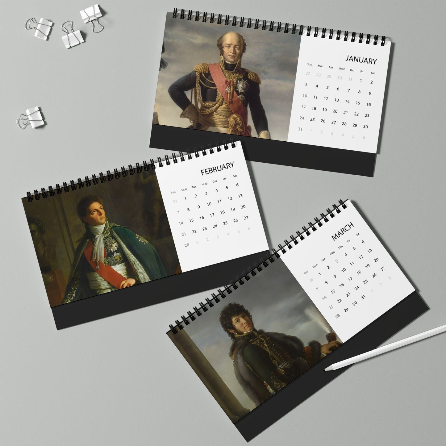Napoleon's Marshals 2027 Desktop Calendar
