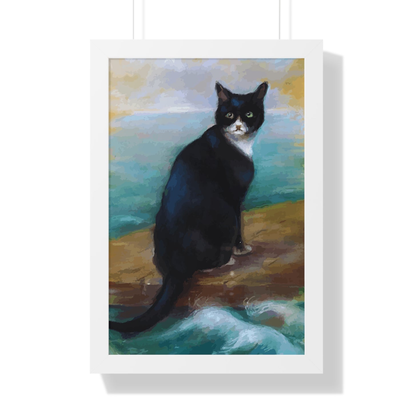 Bismarck Oskar Cat Framed Painting Poster