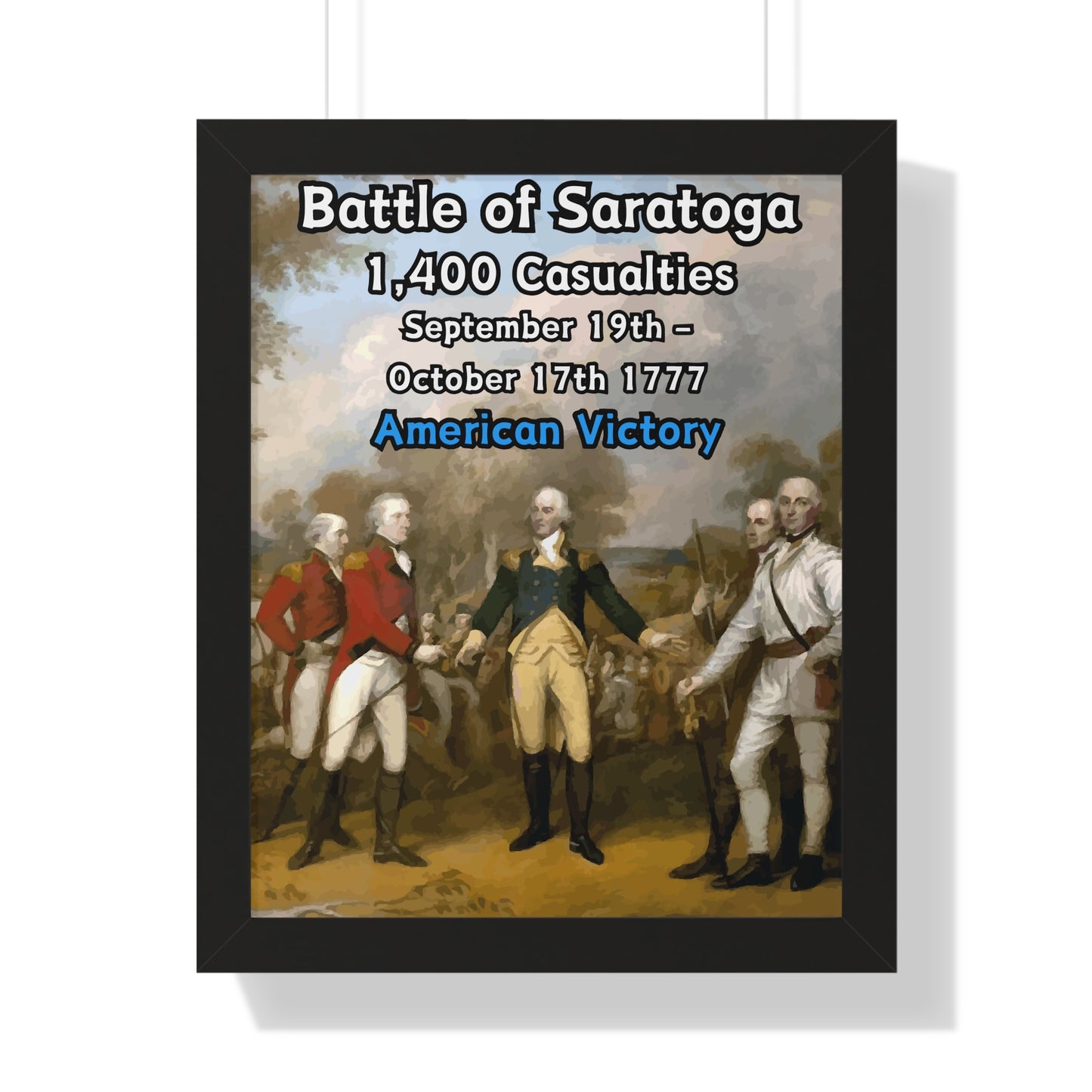 Battle of Saratoga Framed Poster