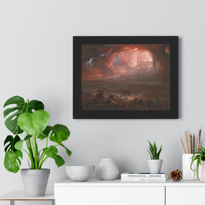 Historical Destruction of Pompeii and Herculaneum Framed Painting Poster