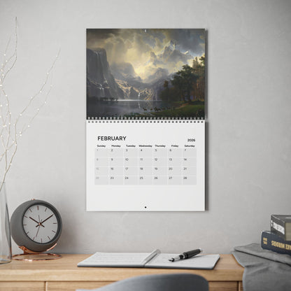 Albert Bierstadt 2026 Painting (Grid Style) Calendar