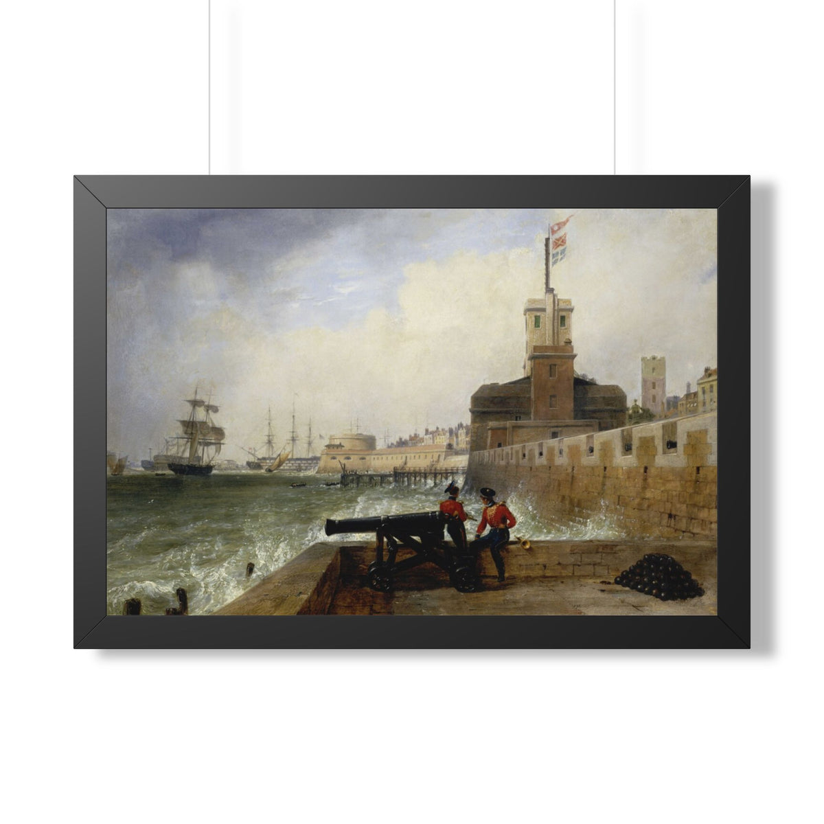 Semaphore at Portsmouth Framed Print | Edward William Cooke, 1836