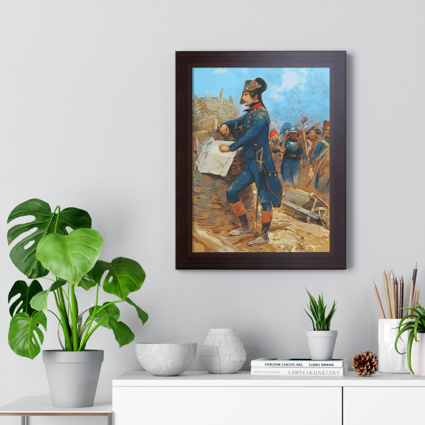 Napoleon Bonaparte at the Siege of Toulon Framed Painting Poster