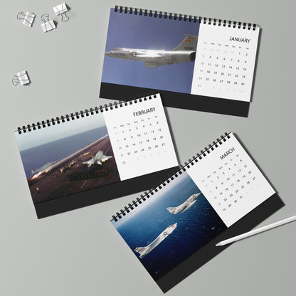 Vintage US Jets 2027 Desktop Calendar