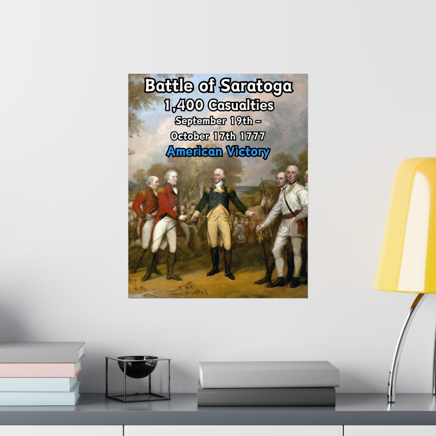 Battle of Saratoga Vertical Matte Poster