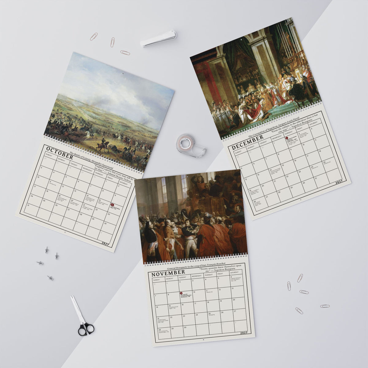 Napoleonic Wars 2027 Almanac Wall Calendar