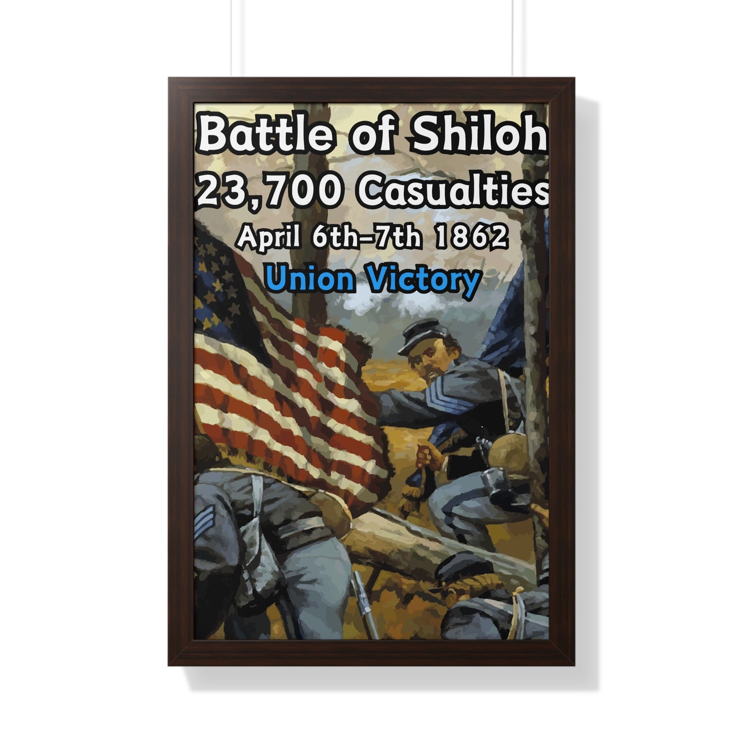 Historical Battle of Shiloh Framed Poster